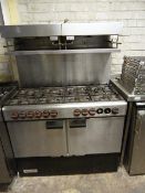 Gemini Elite 8 Burner Gas Fired Kitchen Range