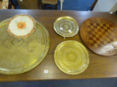 Brass Benares Table Top - Brass Plaques etc