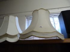 3 Cream Lamp Shades