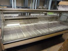 Stainless Steel & Plate Glass Butchers/Delicatessen Serve Over Counter