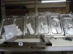 Stainless Steel 6 Compartment Over Shelf Ref: B26