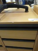 Beech Stand Alone 2 Drawer Unit
