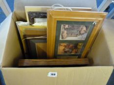 Box of Framed Prints