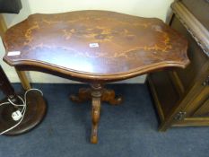 Inlaid Occasional Tripod Table