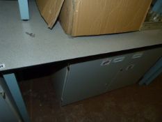 High Level Metal Framed Laboratory Bench with Heat & Chemical Resistant Top