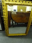 Gilt Framed Wall Mirror & Another