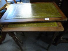 Nest of 2 Mahogany Tables