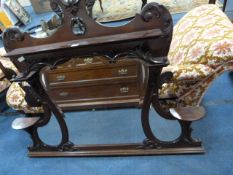 Mahogany Over Mantle Mirror