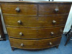 Victorian Mahogany Chest of 3 Long & 2 Short Drawers