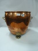 Large Edwardian Copper Planter