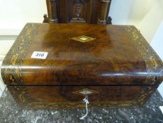 Walnut Inlaid Writing Slope