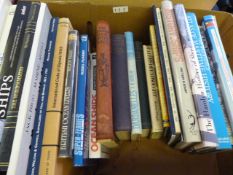 Box of Hard Backed Books Relating to Shipping