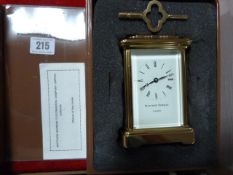 Matthew Norman of London Brass Carriage Clock