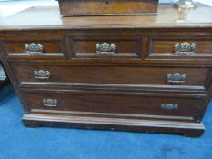 Oak Chest of 2 Long & 3 Short Drawers