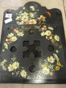 Black Lacquered Letter Holder