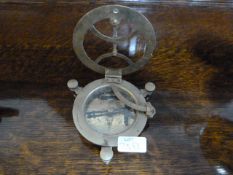 Brass Compass with Integral Spirit Levels Marked Ramsden London