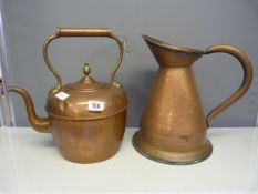 Copper Kettle & Copper Jug