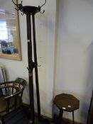 Art Deco Mahogany Coat Stand