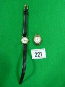 2 Ladies 9ct Gold Wrist Watches