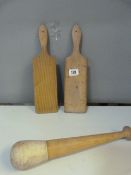 Pair of Butter Pats & Mortar