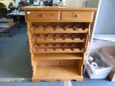 Pine Wine Display Unit