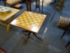 Chess Board Topped Table