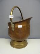 Copper Coal Scuttle