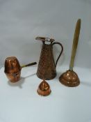 Copper Jug - Posher - Funnel etc