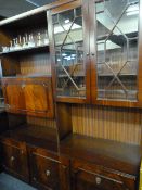 Nathan Teak Display Cabinet Over Sideboard