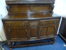 Art Deco Oak Buffet Sideboard