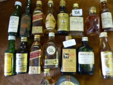 17 Miniature Bottles of Scotch Whisky