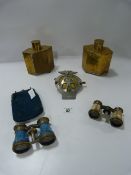 Tray consisting of Collectable AA Badge - Opera Glasses etc