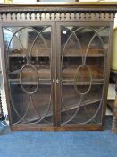 Georgian Mahogany Glazed Bookcase