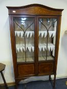 Edwardian Inlaid Mahogany Display Cabinet