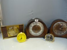 3 Mantel Clocks etc