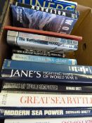 Box of Books Relating to Second World War At Sea etc