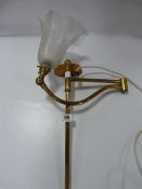 Brass Gas Light Wall Fitting with Shade