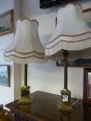 Corinthian Style Table Lamps & Shades