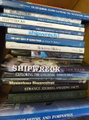 Box of Hard Backed Books Relating to Shipping