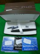 Cross Fountain Pen with 3 Packs of Waterman Refill Sets