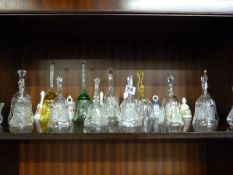 Collection of Cut Glass China Bells