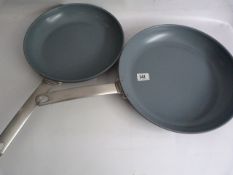 *2 Piece Green Pan Fry Pan Set