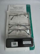 *Set of 3 Ready Reader Reading Glasses Plus 2