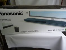 *Panasonic Sound Bar with Dynamic Sound for HD TVs Model SC-HTB480 - Black with Bluetooth Connection