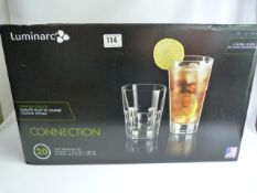 *Luminarc Connection 20 Piece Glass Set