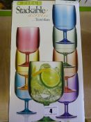 *8 Piece Stackable Set of Acrylic Tumblers