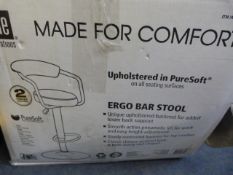 *BLK GASLIFT BARSTOOL  2PK