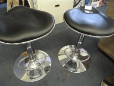 *BLK GASLIFT BARSTOOL  2PK