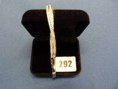 Bangle with White Stones