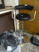 *BLK GASLIFT BARSTOOL  2PK